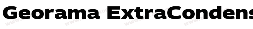 Georama ExtraCondens字体转换